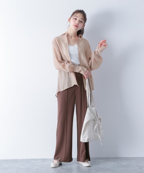 Heather（ヘザー）の「センタータックスラックス　876187（スラックス・レディース・ブラック/ブラウン/パープル系その他・S/M）」の14枚目の写真