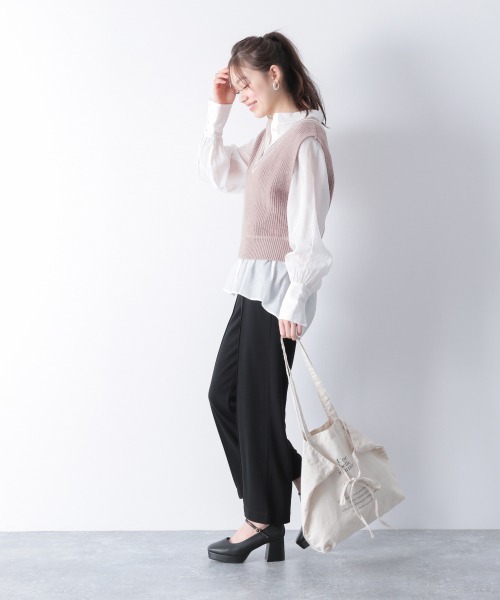 Heather（ヘザー）の「センタータックスラックス　876187（スラックス・レディース・ブラック/ブラウン/パープル系その他・S/M）」の15枚目の写真