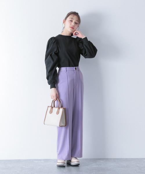 Heather（ヘザー）の「センタータックスラックス　876187（スラックス・レディース・ブラック/ブラウン/パープル系その他・S/M）」の16枚目の写真