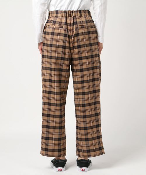 UP START（アップスタート）の「ビッグチェックワイドパンツ（その他パンツ・メンズ・ベージュ/ネイビー/ブラウン・MEDIUM/LARGE）」の10枚目の写真