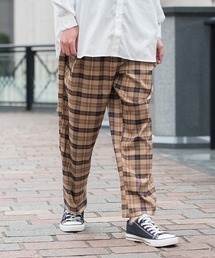 UP START | ビッグチェックワイドパンツ(その他パンツ)