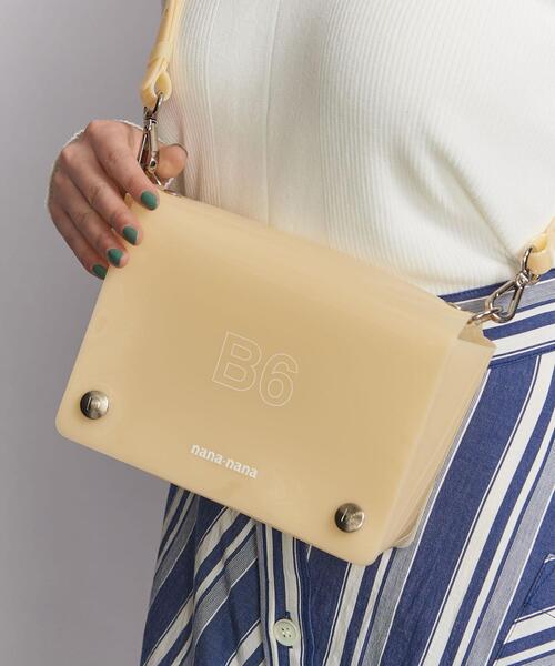 NaNa-NaNa（ナナナナ）の「＜nana-nana＞B6 クリアショルダーバッグ -2WAY- Ψ（ショルダーバッグ・レディース・ナチュラル・FREE）」の2枚目の写真