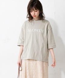 natural couture | 6分袖大人ロゴＴ(Tシャツ/カットソー)