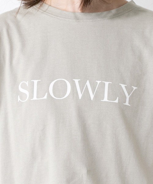 natural couture（ナチュラルクチュール）の「6分袖大人ロゴＴ（Tシャツ/カットソー・レディース・オフホワイト/ミント/モカ/スミクロ・FREE）」の14枚目の写真