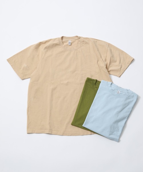 LOS ANGELES APPAREL(ロサンゼルスアパレル)の「LA Apparel 別注Tee(Tシャツ/カットソー・メンズ・ベージュ/オリーブ/サックスブルー・LL/L)」の2枚目の写真