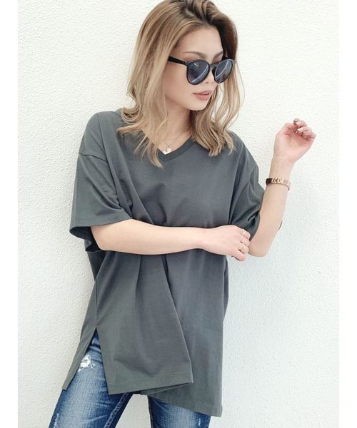 GYDA - GYDA NOPE Vネック Tシャツ size F D11 GYDA - GYDA NOPE Vネック Tシャツ size F D11の通販 by つらら