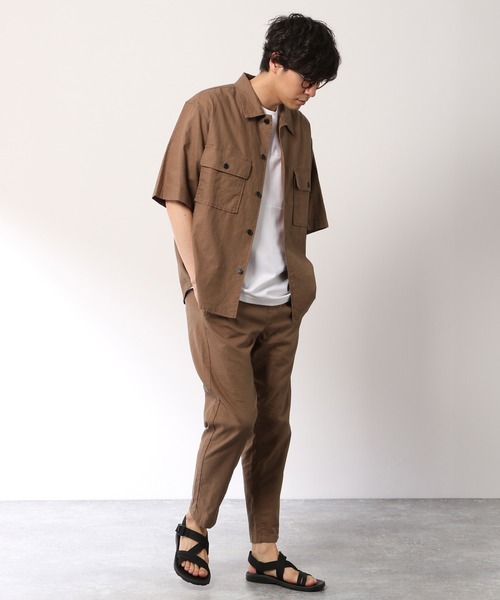 LAKOLE（ラコレ）の「リネン混イージーパンツ / LAKOLE（その他パンツ・メンズ・ベージュ/ブラック/ブラウン/オリーブ・LARGE/SMALL/MEDIUM）」の19枚目の写真