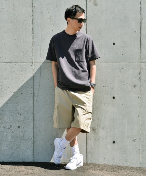 Goodwear（グッドウェア）の「GOOD WEAR ポケット Tシャツ 2W7-2500（Tシャツ/カットソー・メンズ・マスタード/杢グレー/チャコールグレー/ブラック/ホワイト/ライトブルー/ベージュ/ライトカーキ/スモークピンク/ラベンダー/ネイビー/ライトベージュ/ブルー系その他/ライトパープル/カーキブラウン/ミント/オレンジ系その他/イエロー系その他/ライトピンク/ダークグリーン/グレー系その他・XL/S/L/M）」の22枚目の写真