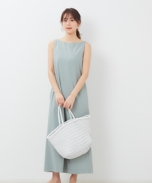 Rouge Vif ルージュヴィフ の 東原妙子さんコラボ レーヨンリネン2wayロングワンピース ワンピース Wear