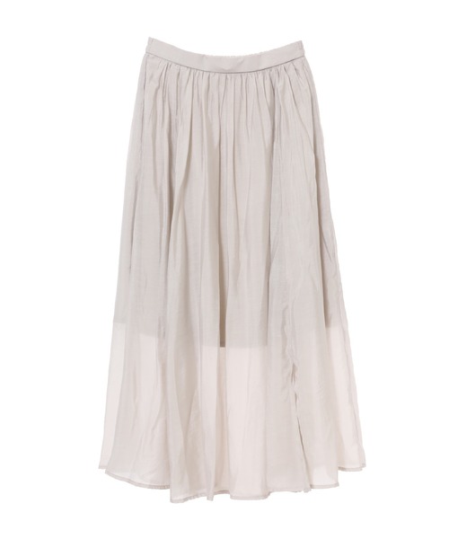 fifth（フィフス）の「シアーポプリンフレアスカート（スカート・レディース・ライトグレー/サックスブルー・MEDIUM）」の3枚目の写真