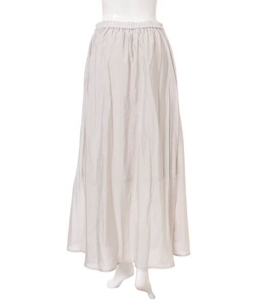 fifth（フィフス）の「シアーポプリンフレアスカート（スカート・レディース・ライトグレー/サックスブルー・MEDIUM）」の6枚目の写真