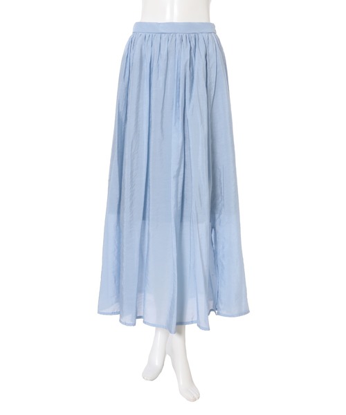 fifth（フィフス）の「シアーポプリンフレアスカート（スカート・レディース・ライトグレー/サックスブルー・MEDIUM）」の11枚目の写真