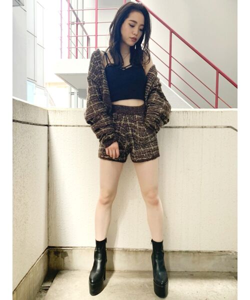 GYDA(ジェイダ)の「ニットTWEED ショーパン(その他パンツ・レディース・グレー/ブラック/ブラウン・FREE)」の17枚目の写真