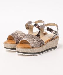 JELLY BEANS | ラメウエッジサンダル(214-104)JELLY BEANS(ジェリービーンズ)(サンダル)