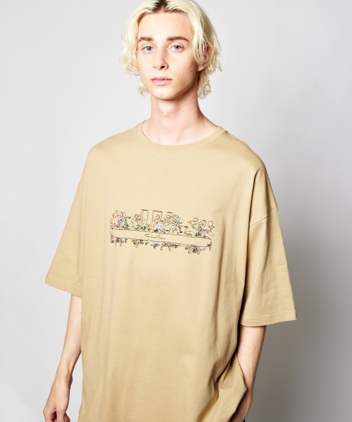 rehacer : Last Supper ” 最後の晩餐 ” on Wide Cutsew（Tシャツ/カットソー）｜rehacer（レアセル）