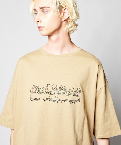 rehacer : Last Supper ” 最後の晩餐 ” on Wide Cutsew（Tシャツ/カットソー）｜rehacer（レアセル）