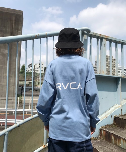 RVCA（ルーカ）の「RVCA/ルーカ ビッグシルエット バックプリントロンT BA044-055（Tシャツ/カットソー・レディース・ブルー/ホワイト/ブラック・S/XS）」の21枚目の写真