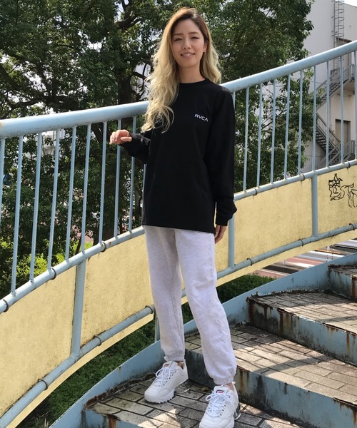 RVCA（ルーカ）の「RVCA/ルーカ ビッグシルエット バックプリントロンT BA044-055（Tシャツ/カットソー・レディース・ブルー/ホワイト/ブラック・S/XS）」の18枚目の写真