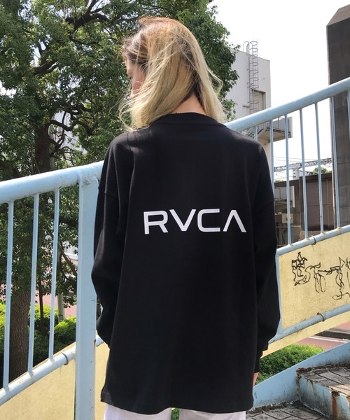 RVCA（ルーカ）の「RVCA/ルーカ ビッグシルエット バックプリントロンT BA044-055（Tシャツ/カットソー・レディース・ブルー/ホワイト/ブラック・S/XS）」の16枚目の写真