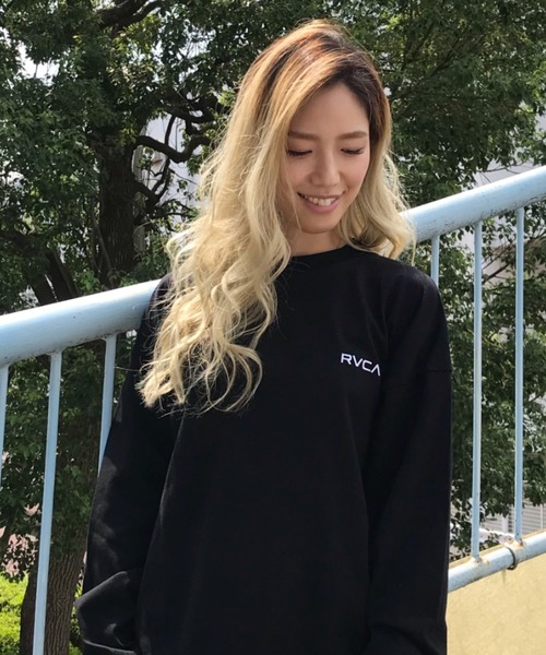 RVCA（ルーカ）の「RVCA/ルーカ ビッグシルエット バックプリントロンT BA044-055（Tシャツ/カットソー・レディース・ブルー/ホワイト/ブラック・S/XS）」の17枚目の写真