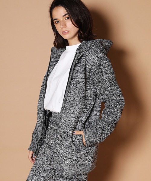 JACKROSE(ジャックローズ)の「JE-ストレッチニット.ZIPパーカー(パーカー・メンズ・ブラック/グレー/ベージュ・M/L)」の3枚目の写真