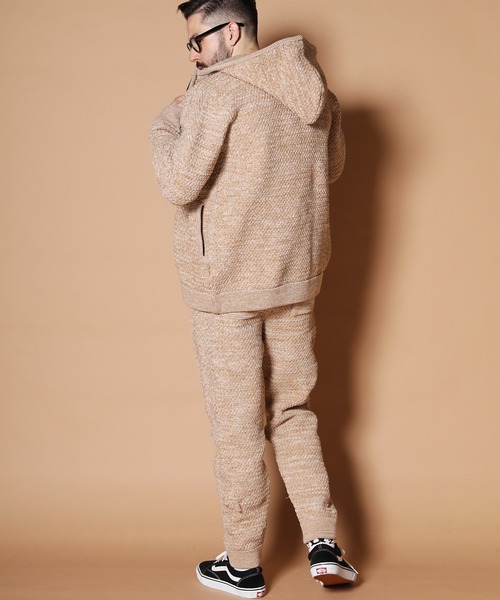 JACKROSE(ジャックローズ)の「JE-ストレッチニット.ZIPパーカー(パーカー・メンズ・ブラック/グレー/ベージュ・M/L)」の14枚目の写真