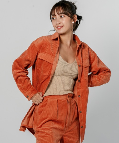 セール Op オーピー レディース コーデュロイシャツ ロング丈 シャツ ブラウス Ocean Pacific オーシャンパシフィック のファッション通販 Zozotown