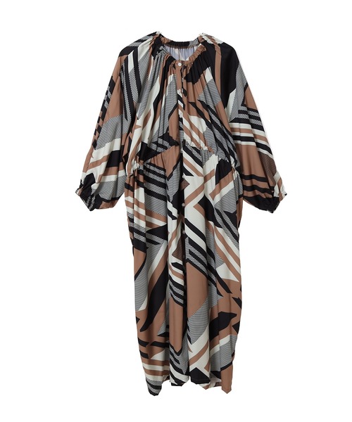 fifth（フィフス）の「ジオメトリックフロントオープンワンピース（ワンピース・レディース・ベージュ・MEDIUM）」の12枚目の写真