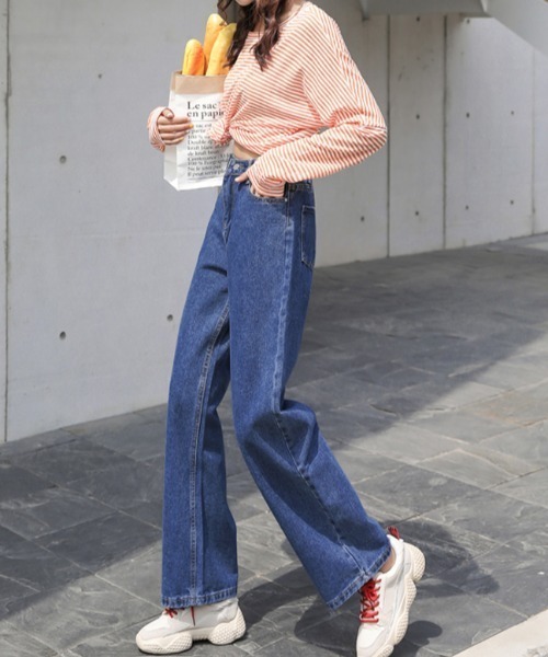 yuue' ( wear )（ユーイ）の「ハイウエスト セミワイドデニム / フル