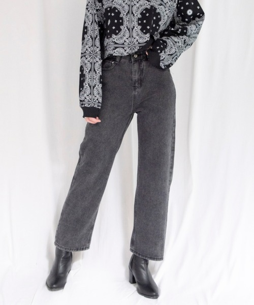 yuue' ( wear )（ユーイ）の「ハイウエスト セミワイドデニム / フル