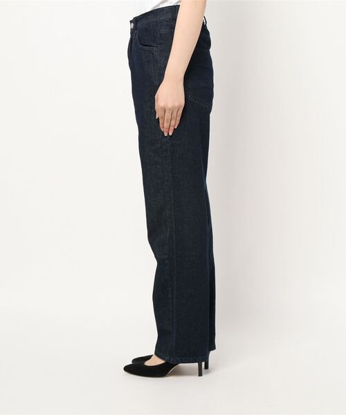 Fashion Letter(ファッションレター)の「ストレートデニムパンツ(デニムパンツ・レディース・ネイビー/ブルー/ワンウォッシュ・LL/3L/4L/M/L)」の5枚目の写真