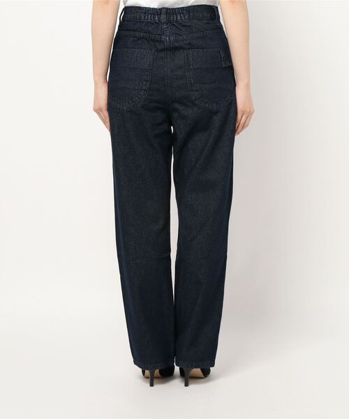 Fashion Letter(ファッションレター)の「ストレートデニムパンツ(デニムパンツ・レディース・ネイビー/ブルー/ワンウォッシュ・LL/3L/4L/M/L)」の6枚目の写真
