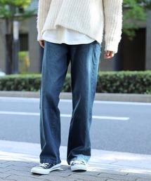 ストレートデニムパンツ