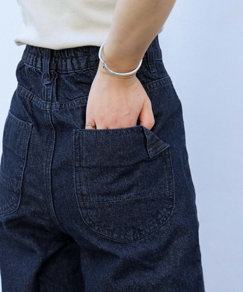 Fashion Letter(ファッションレター)の「ストレートデニムパンツ(デニムパンツ・レディース・ネイビー/ブルー/ワンウォッシュ・LL/3L/4L/M/L)」の12枚目の写真