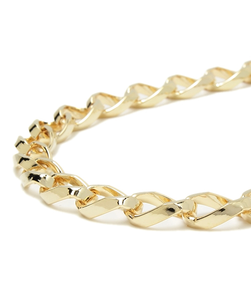 WEGO（ウィゴー）の「WEGO/カットチェーンネックレス（ネックレス・レディース・ゴールド・FREE）」の2枚目の写真