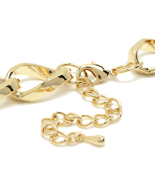 WEGO（ウィゴー）の「WEGO/カットチェーンネックレス（ネックレス・レディース・ゴールド・FREE）」の3枚目の写真