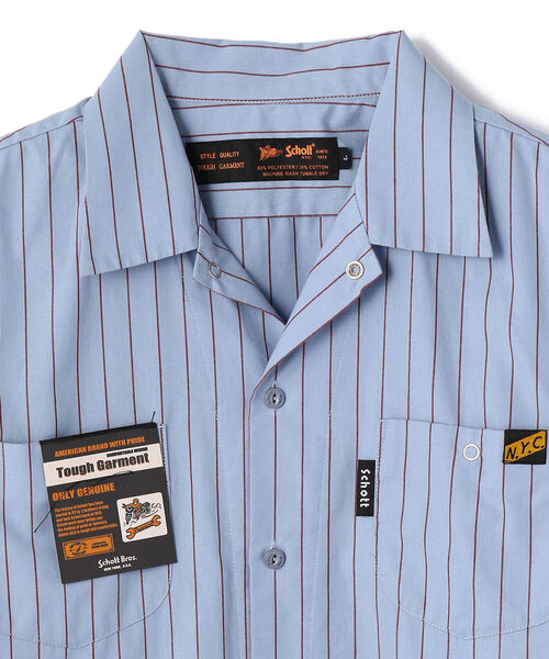 schott（ショット）の「Schott/ショット/STRIPE TC WORK SHIRT