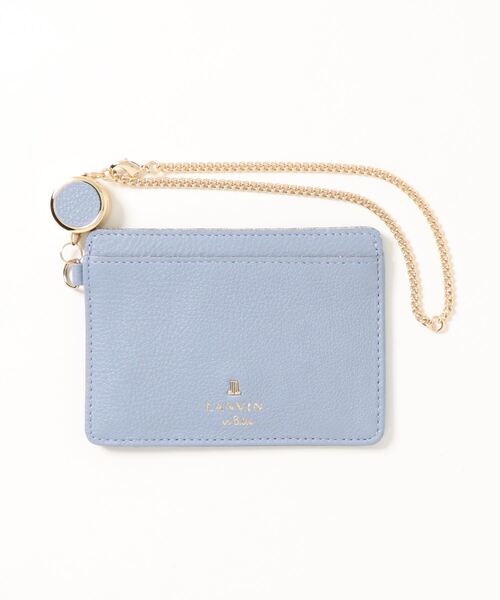 LANVIN en Bleu（ランバンオンブルー）の「メラニー リール付きパスケース（パスケース・レディース・ブルー系その他/ホワイト/ブラック/ピンク系その他/グレイッシュベージュ/サンドベージュ・FREE）」の5枚目の写真