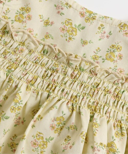 apres les cours（アプレレクール）の「花柄ギャザースリーブチュニック（チュニック・キッズ・レモンイエロー/ラベンダー・110/120/90/130/80/100/140）」の10枚目の写真