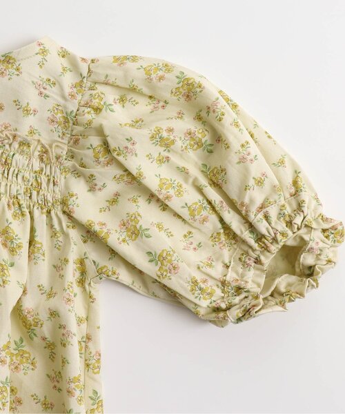 apres les cours（アプレレクール）の「花柄ギャザースリーブチュニック（チュニック・キッズ・レモンイエロー/ラベンダー・110/120/90/130/80/100/140）」の11枚目の写真