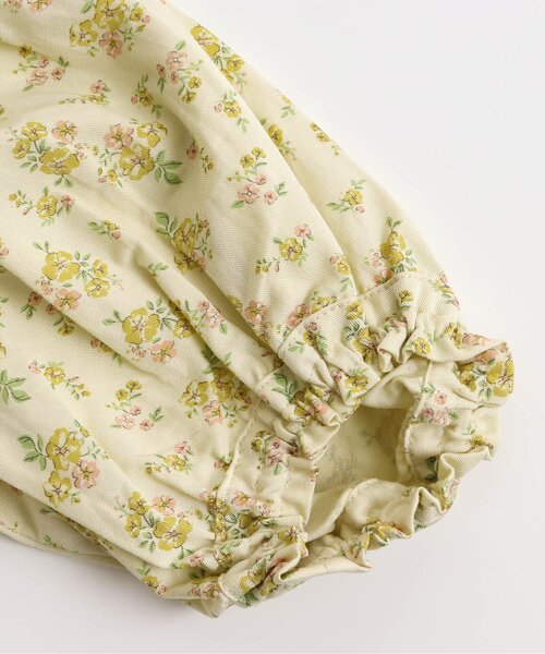 apres les cours（アプレレクール）の「花柄ギャザースリーブチュニック（チュニック・キッズ・レモンイエロー/ラベンダー・110/120/90/130/80/100/140）」の12枚目の写真