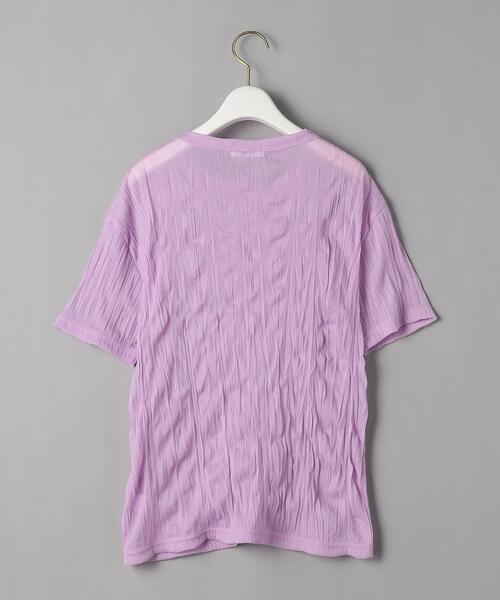 BEAUTY&YOUTH UNITED ARROWS（ビューティーアンドユースユナイテッドアローズ）の「BY ワッシャープリーツシフォンTシャツ（Tシャツ/カットソー・レディース・ホワイト/ブラック/ライラック・FREE）」の14枚目の写真