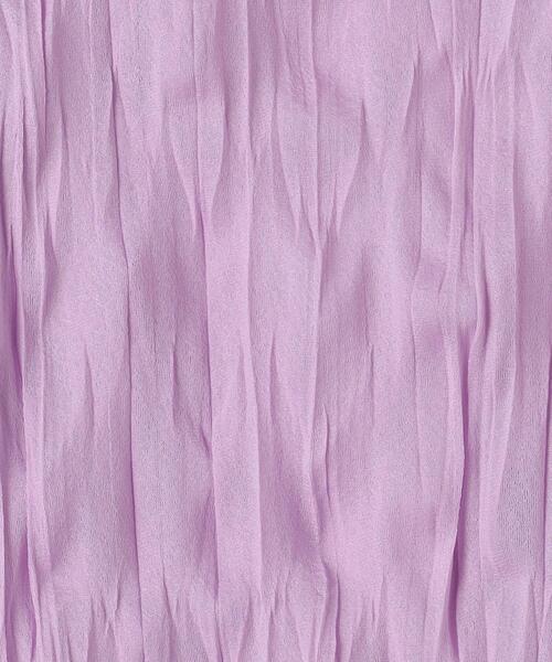 BEAUTY&YOUTH UNITED ARROWS（ビューティーアンドユースユナイテッドアローズ）の「BY ワッシャープリーツシフォンTシャツ（Tシャツ/カットソー・レディース・ホワイト/ブラック/ライラック・FREE）」の6枚目の写真