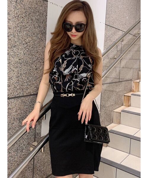 RESEXXY（リゼクシー）の「スカーフ柄ブラウス（シャツ/ブラウス・レディース・ホワイト/ブラック・FREE）」の17枚目の写真