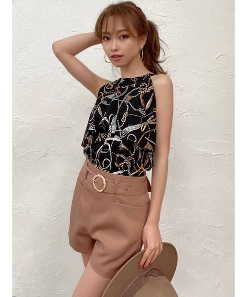 RESEXXY（リゼクシー）の「スカーフ柄ブラウス（シャツ/ブラウス・レディース・ホワイト/ブラック・FREE）」の18枚目の写真