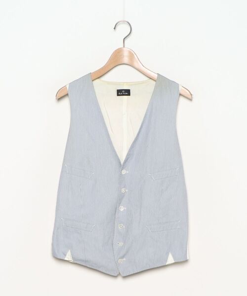 セール ブランド古着 ストライプ柄ジレ スーツベスト Paul Smith ポールスミス のファッション通販 Zozoused