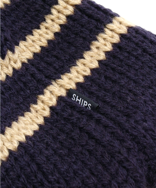 SHIPS(シップス)の「SHIPS KIDS:ボーダー パイロットキャップ(ニットキャップ/ビーニー・キッズ・グレー/ピンク/パープル・ONE SIZE)」の6枚目の写真
