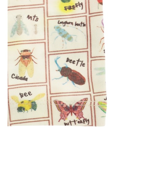INSECT COLLECTION（インセクトコレクション）の「抗ウィルスなど高機能！クラシック昆虫大集合Tシャツ（Tシャツ/カットソー・キッズ・オフホワイト・S/M/L/XL）」の6枚目の写真