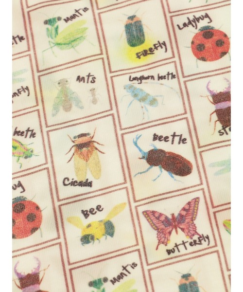 INSECT COLLECTION（インセクトコレクション）の「抗ウィルスなど高機能！クラシック昆虫大集合Tシャツ（Tシャツ/カットソー・キッズ・オフホワイト・S/M/L/XL）」の7枚目の写真
