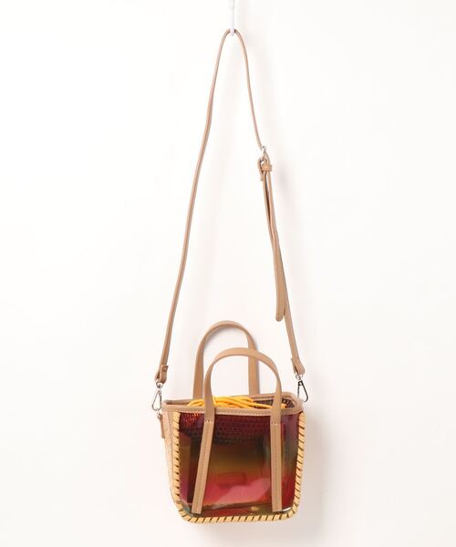 PROTCOL(プロトコル)の「【PROTCOL】2Way PVCミニトート(トートバッグ・レディース・ベージュ/ブルー/グリーン・FREE)」の6枚目の写真